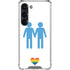 Blue Pride Galaxy S23 Clear Case