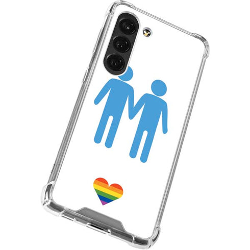 Blue Pride Galaxy S23 Clear Case