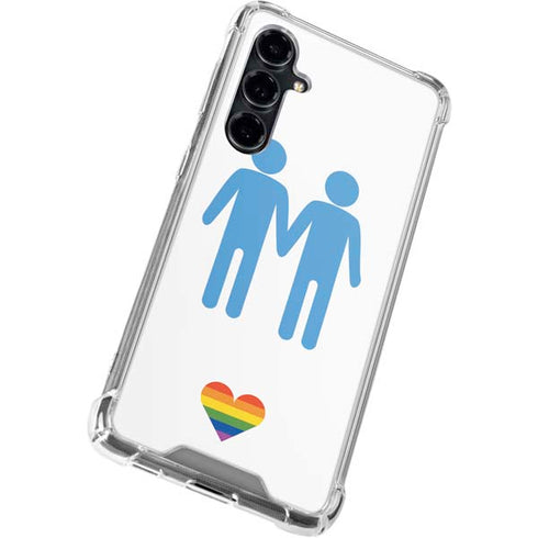 Blue Pride Galaxy S23 FE Clear Case