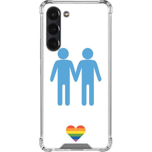 Blue Pride Galaxy S23 Plus Clear Case