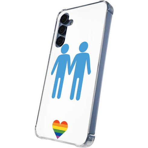 Blue Pride Galaxy S24 Clear Case