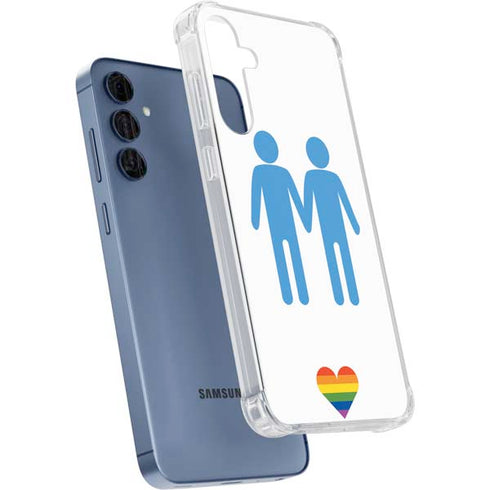 Blue Pride Galaxy S24 Clear Case