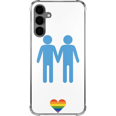 Blue Pride Galaxy S24 Plus Clear Case