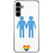 Blue Pride Galaxy S24 Plus Clear Case