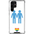 Blue Pride Galaxy S24 Ultra Clear Case