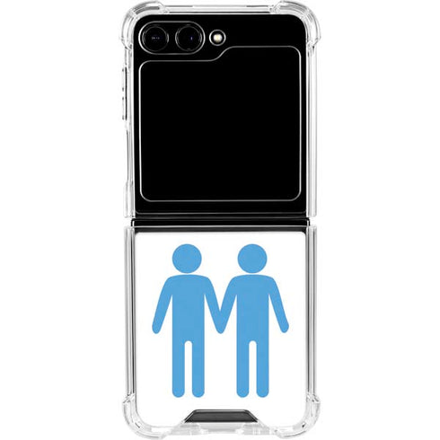 Blue Pride Galaxy Z Flip5 5G Clear Case