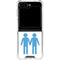 Blue Pride Galaxy Z Flip5 5G Clear Case