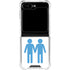 Blue Pride Galaxy Z Flip5 5G Clear Case