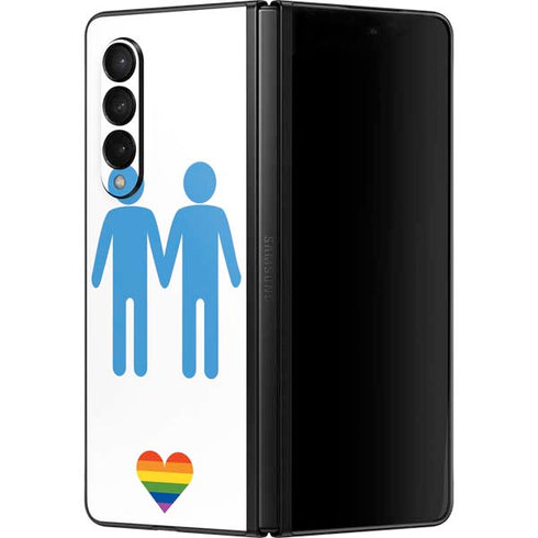 Blue Pride Galaxy Z Fold3 5G Skin