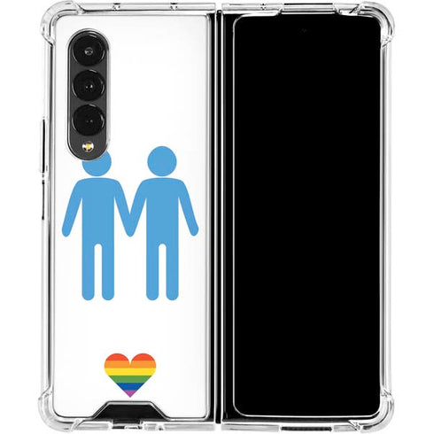 Blue Pride Galaxy Z Fold4 5G Clear Case