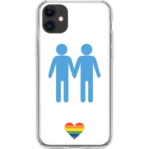Blue Pride iPhone 11 Clear Case