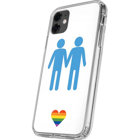 Blue Pride iPhone 11 Clear Case