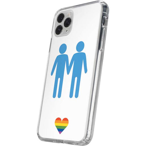 Blue Pride iPhone 11 Pro Clear Case