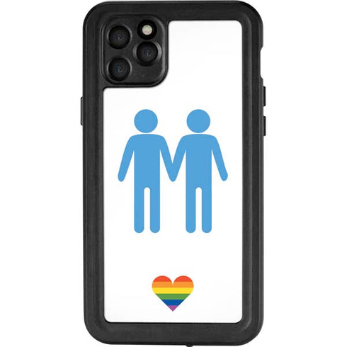 Blue Pride iPhone 11 Pro Max Waterproof Case