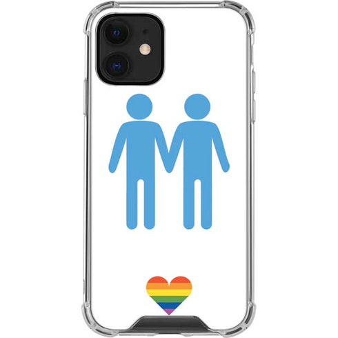 Blue Pride iPhone 12 Clear Case