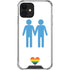 Blue Pride iPhone 12 Clear Case