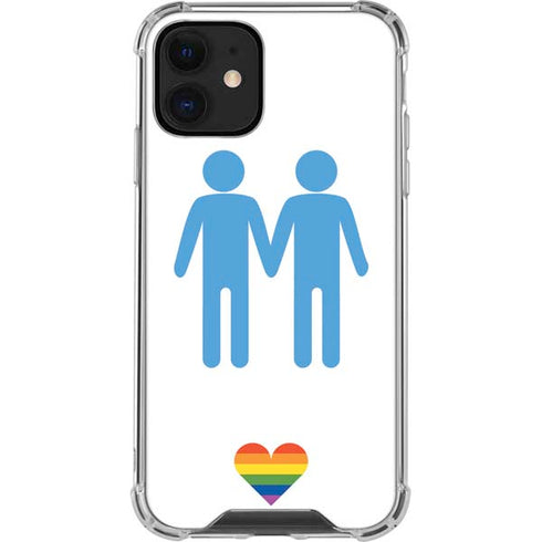 Blue Pride iPhone 12 Mini Clear Case