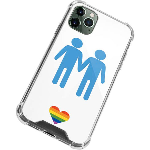 Blue Pride iPhone 12 Pro Clear Case