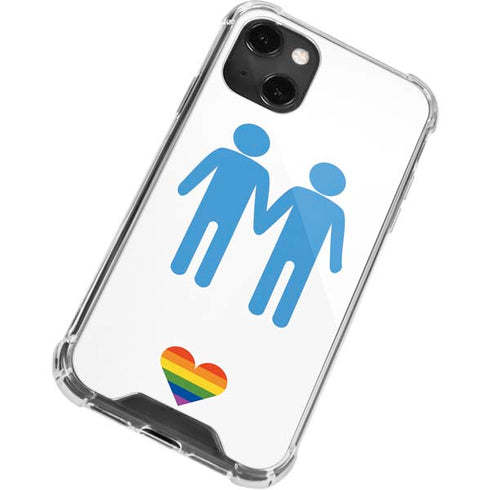 Blue Pride iPhone 13 Mini Clear Case