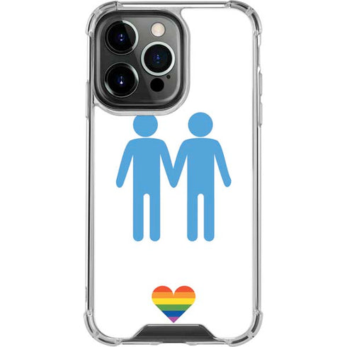 Blue Pride iPhone 13 Pro Clear Case