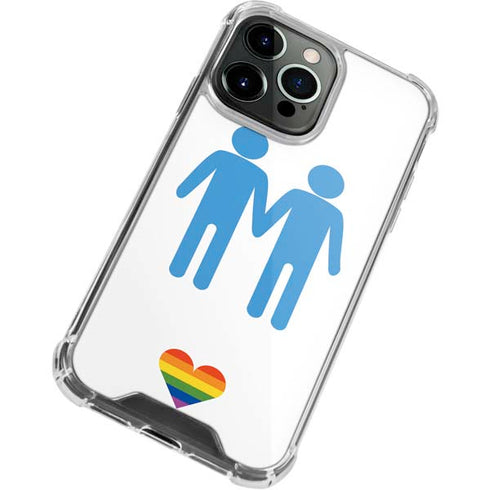 Blue Pride iPhone 13 Pro Max Clear Case