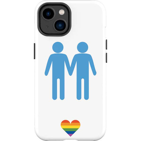 Blue Pride iPhone 15 Plus Impact Case