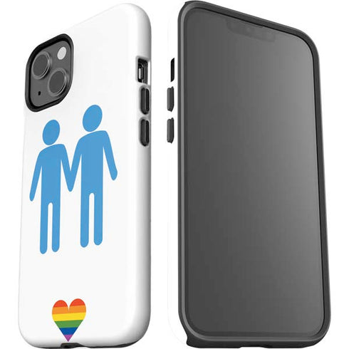 Blue Pride iPhone 15 Plus Impact Case