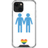 Blue Pride iPhone 14 Plus Clear Case