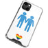 Blue Pride iPhone 14 Plus Clear Case