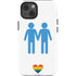 Blue Pride iPhone 15 Impact Case
