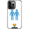 Blue Pride iPhone 15 Pro Clear Case