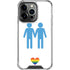 Blue Pride iPhone 15 Pro Clear Case