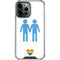 Blue Pride iPhone 14 Pro Max Clear Case