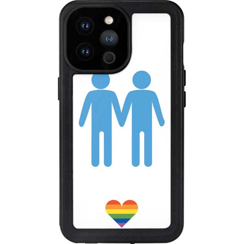 Blue Pride iPhone 14 Pro Max Waterproof Case