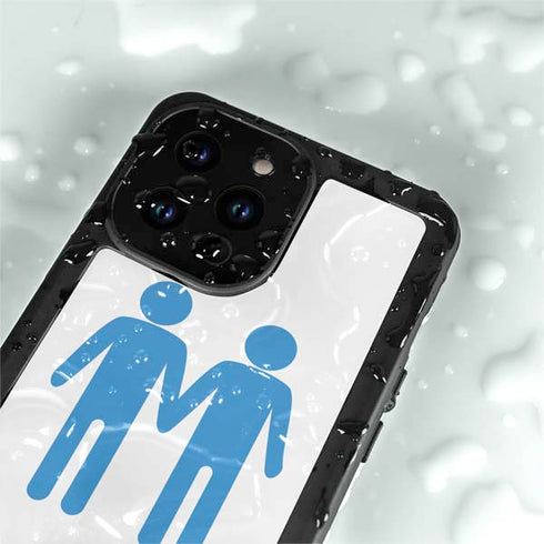Blue Pride iPhone 14 Pro Max Waterproof Case