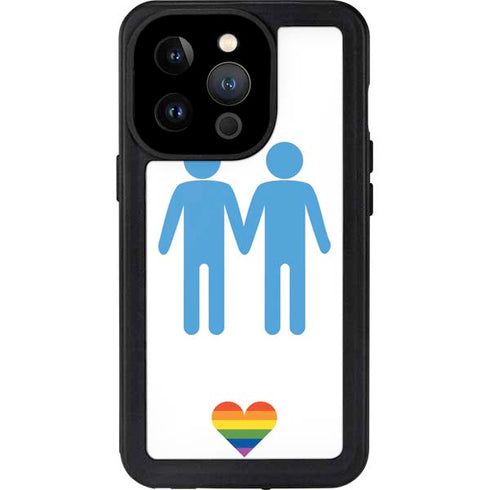 Blue Pride iPhone 14 Pro Waterproof Case