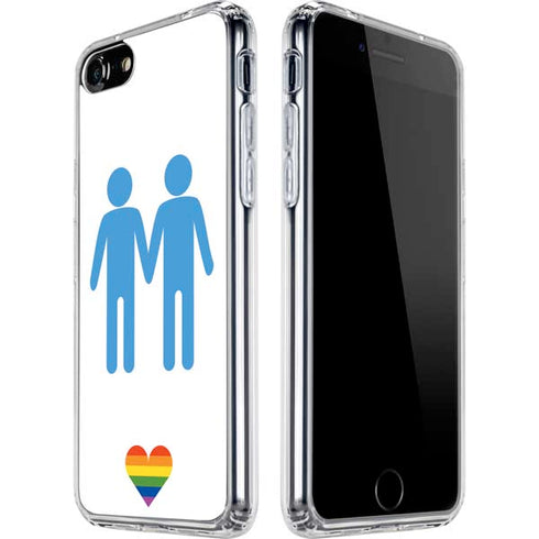 Blue Pride iPhone SE (2nd & 3rd Gen) Clear Case