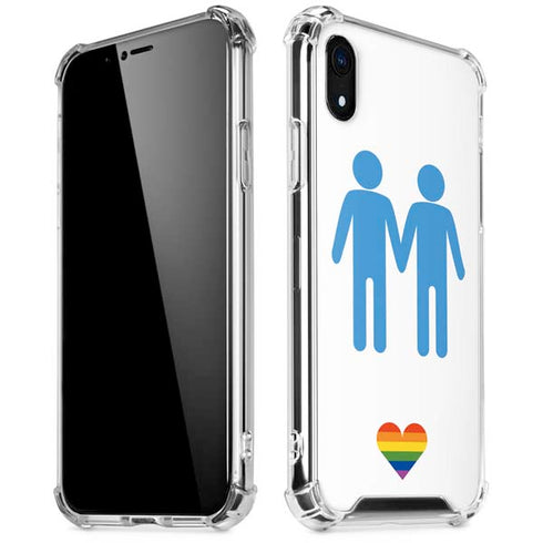 Blue Pride iPhone XR Clear Case