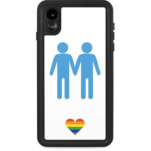 Blue Pride iPhone XR Waterproof Case