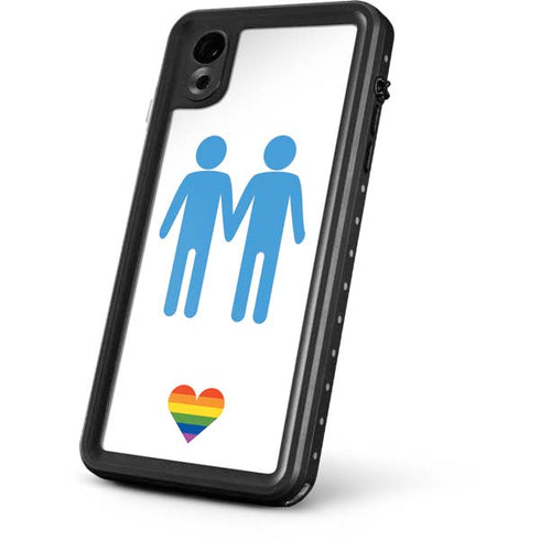 Blue Pride iPhone XR Waterproof Case