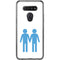 Blue Pride LG K51/Q51 Clear Case