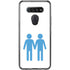 Blue Pride LG K51/Q51 Clear Case