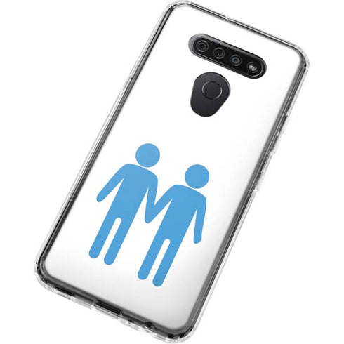 Blue Pride LG K51/Q51 Clear Case
