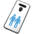 Blue Pride LG K51/Q51 Clear Case