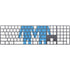 Blue Pride Magic Keyboard with Numeric Keypad Skin