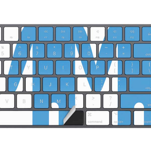 Blue Pride Magic Keyboard with Numeric Keypad Skin