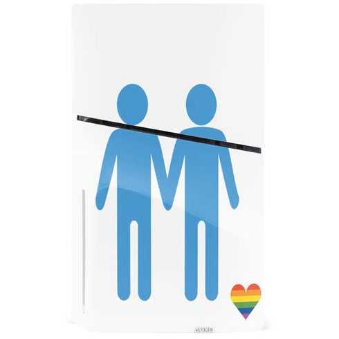 Blue Pride PS5 Slim Disk Console Skin