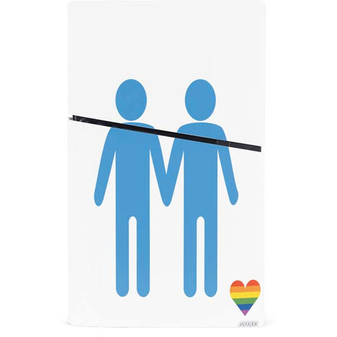 Blue Pride PS5 Slim Digital Edition Console Skin