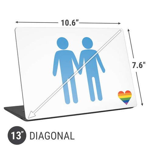 Blue Pride Universal Laptop 13in (10.6 x 7.6in) Skin