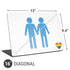 Blue Pride Universal Laptop 16in (13 x 9.4in) Skin
